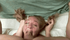 Nude Pigtails Blow Job Gif